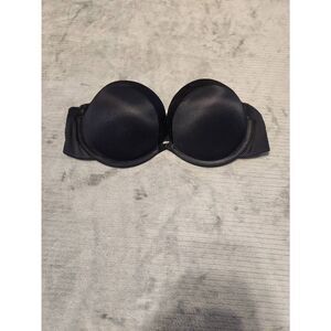 Maidenform Sweet Nothings Plunge Push Up Strapless Underwire Bra Size 34C Black